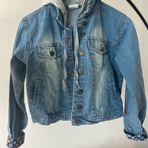 LV styled handmade jean jacket